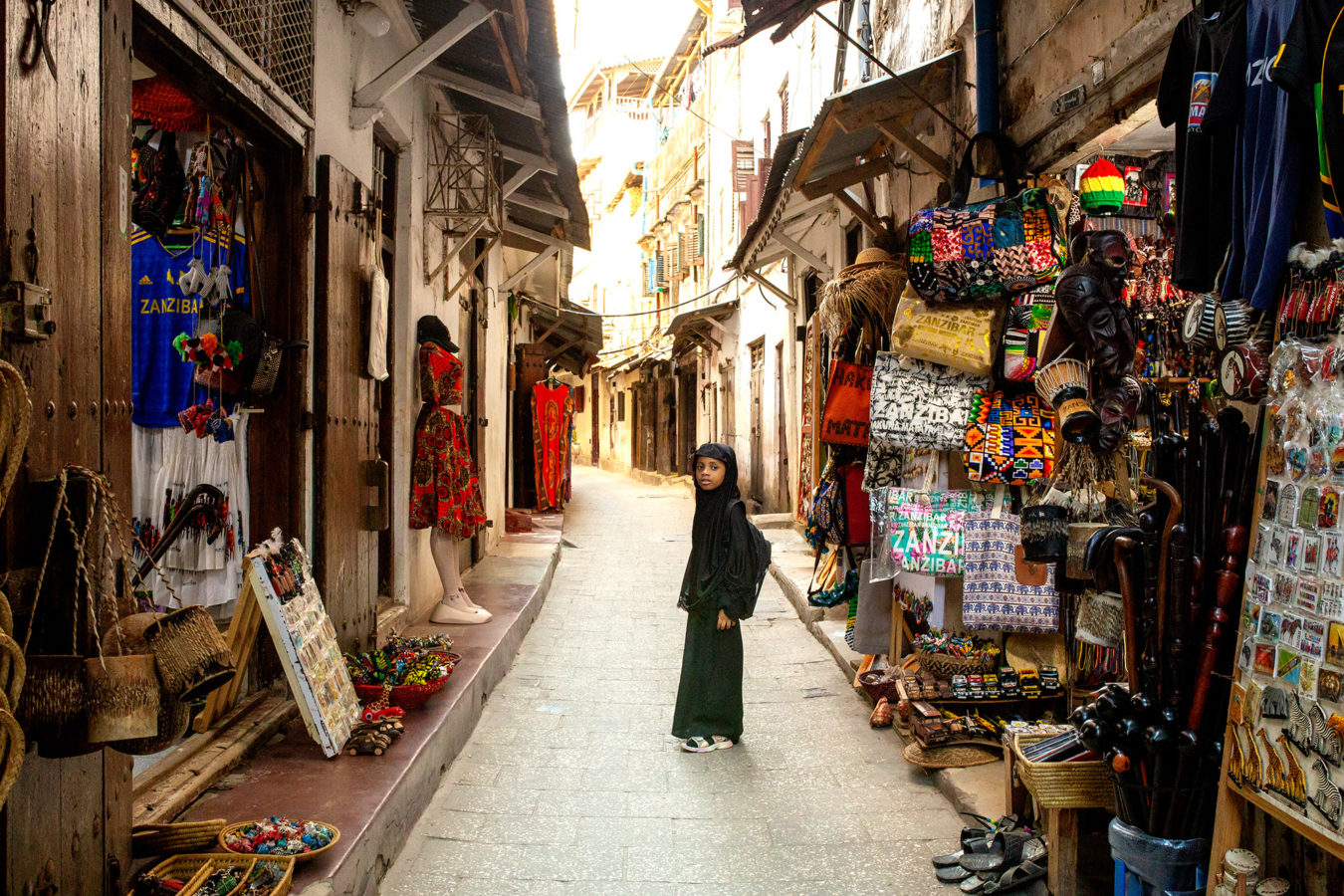a girl in Stone Town