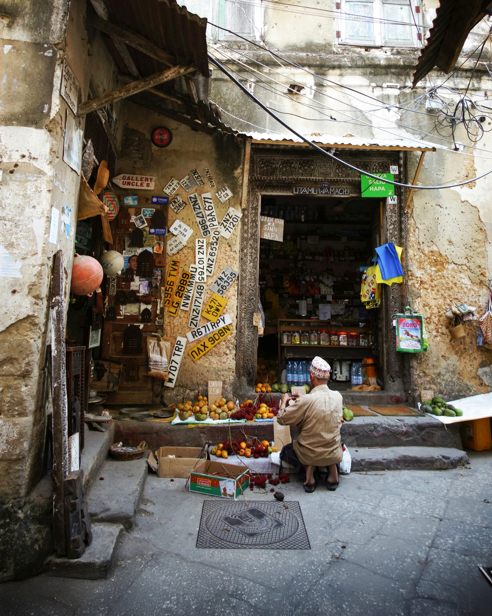a shop in stone town
